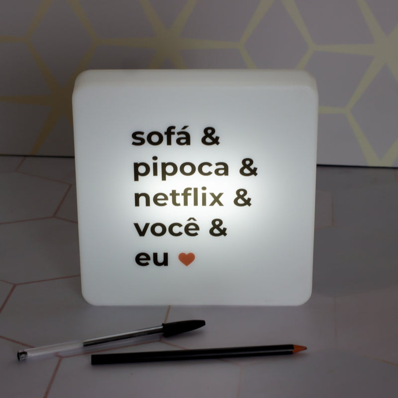 Luminária Slim Box LED Você & Eu