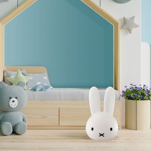 Luminária Mini Cabeça Coelho RGB com Fio Big Miffy