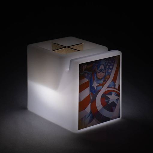 Organizador de Mesa Iluminado Capitão América Marvel