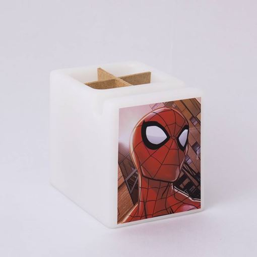 Organizador de Mesa Iluminado Homem Aranha Marvel