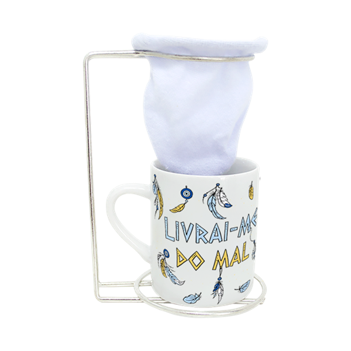 Caneca De Porcelana com Coador - Filtro dos Sonhos