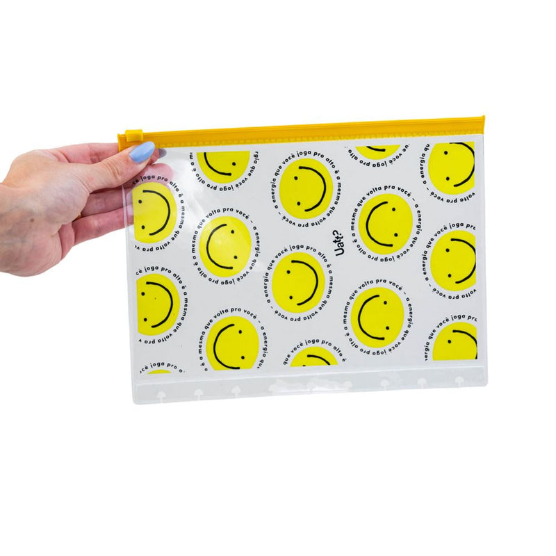 Necessaire Ziplock Para Caderno de Discos - Smiles