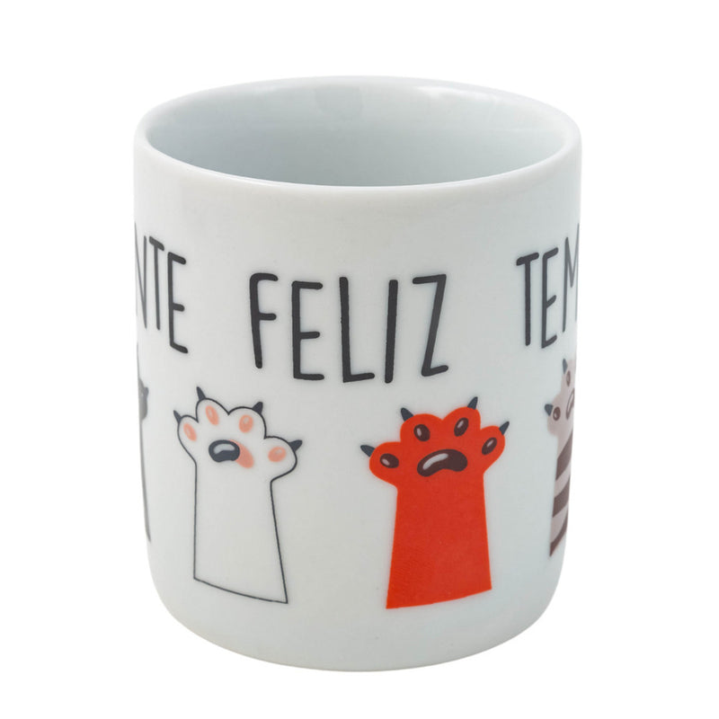 Caneca de Cerâmica 300ml - Gente Feliz Tem Gato