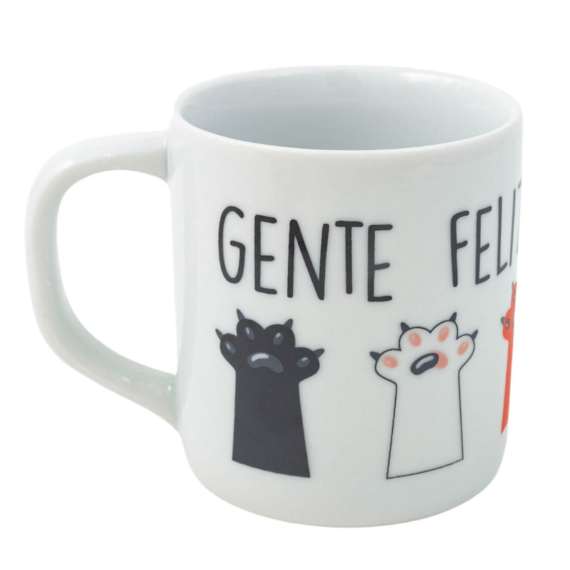 Caneca de Cerâmica 300ml - Gente Feliz Tem Gato