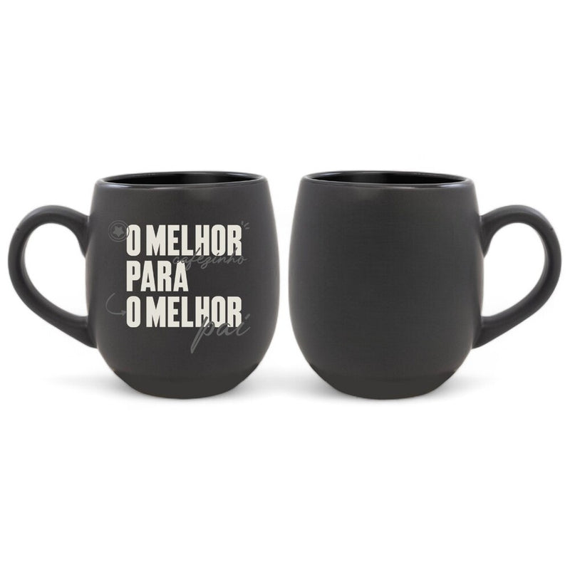 Caneca de Cerâmica Oval 400ml - O Melhor Pai