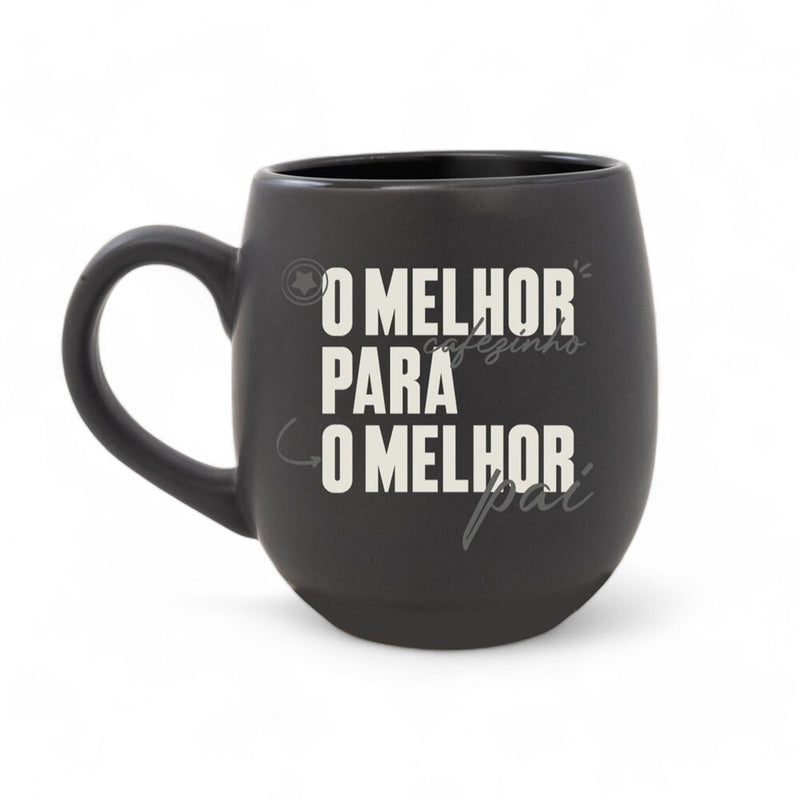 Caneca de Cerâmica Oval 400ml - O Melhor Pai