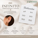 Trio De Brincos Infinito Laminado Banhado À Prata 925 Clássico Feminino
